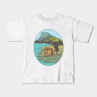 Farmhouse in the Hill Station Kids T-Shirt